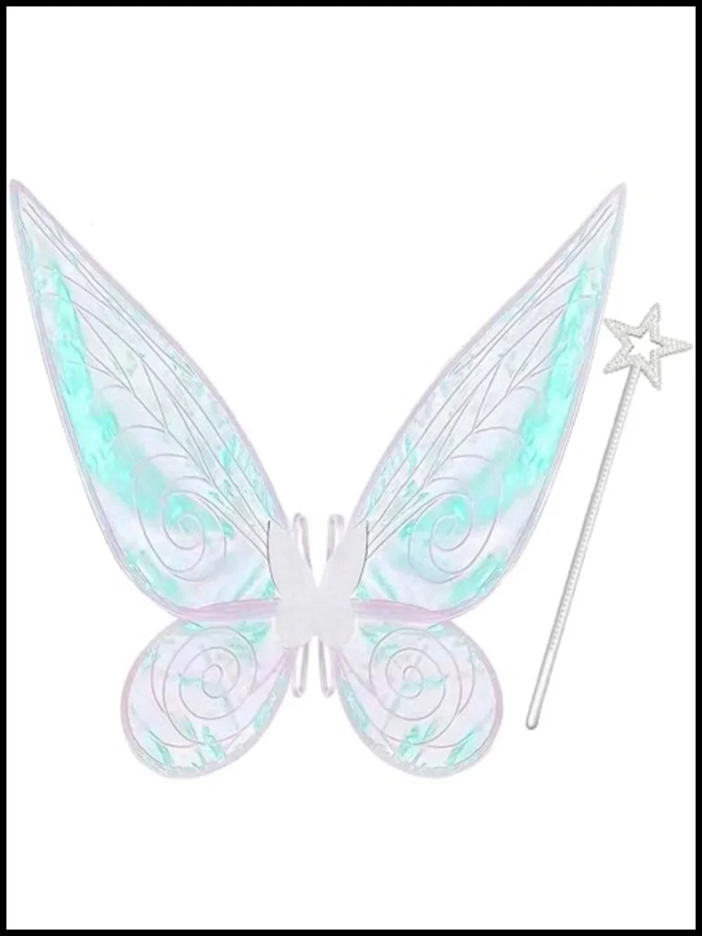 Fairy Wings for Women Halloween Cosplay Costume Accessories Adjustable Elastic